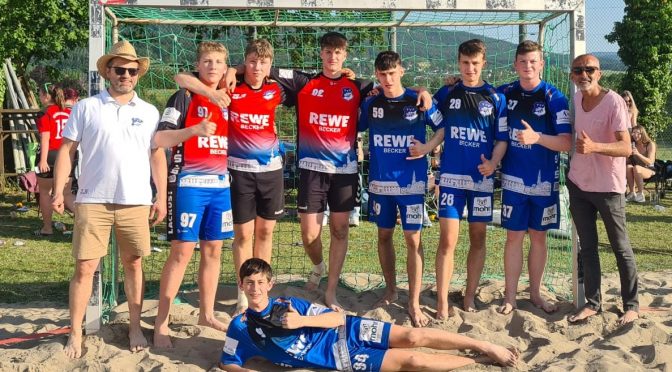 A-Jugend beim Beachhandballturnier in Fürth